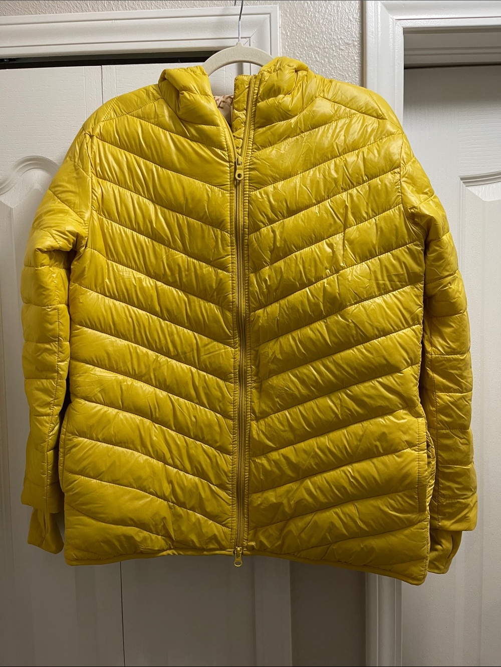 Sunny Yellow Quilted Puffer Coat